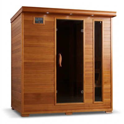 6-Person Cedar Infrared Sauna with 10 Carbon Heaters